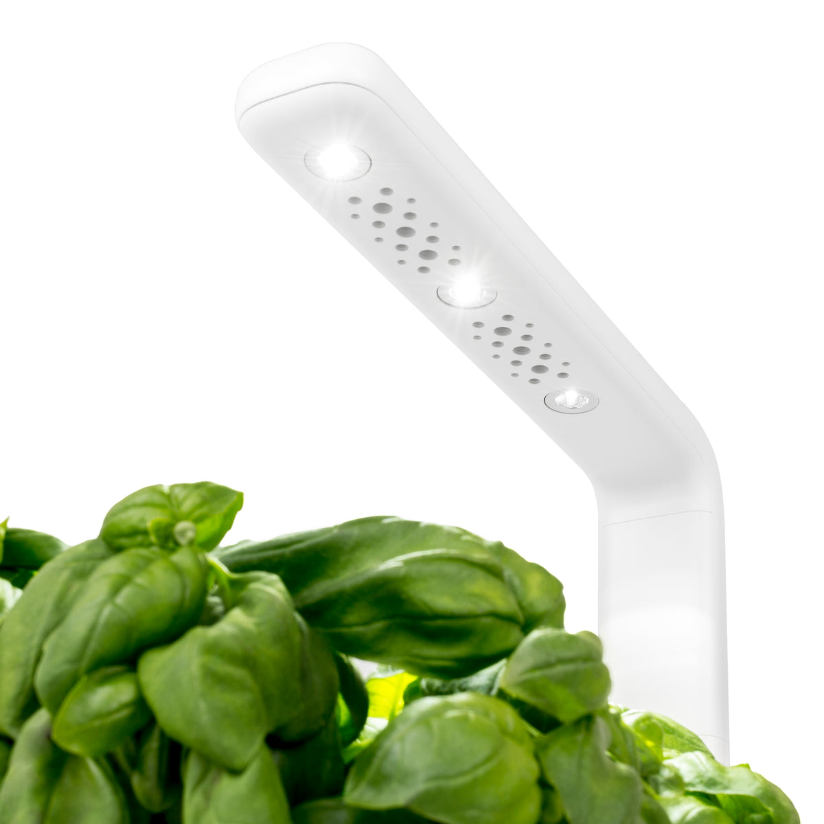 Click and Grow Smart Garden 3 showing the automatic LED grow light